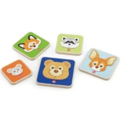 Jouets En Bois -Jouets En Bois 5 puzzles en bois a compter evolutifs amis de la foret 20 pieces sevi 1831 jouets en bois 1