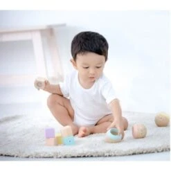 6 Blocs Hochets Sensoriel Pastel Plantoys® - Jouet En Bois Bébé -Jouets En Bois 6 blocs hochets sensoriel pastel plantoys jouet en bois bebe 5