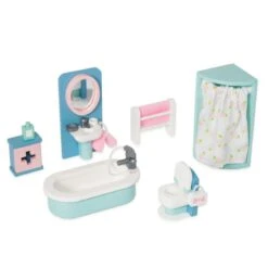 Jouets En Bois -Jouets En Bois accessoires de maison de poupees salle de bain daisylane le toy van jouets en bois 1