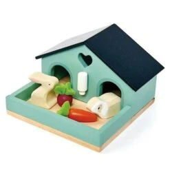 Jouets En Bois 42 Accessoires Maison De Poupées Clapier De Lapin Tender Leaf Toys® - Jouets En Bois