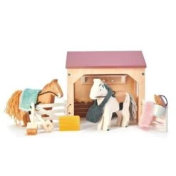 Jouets En Bois -Jouets En Bois accessoires meubles de poupees les ecuries des poneys tender leaf toys jouets en bois 1