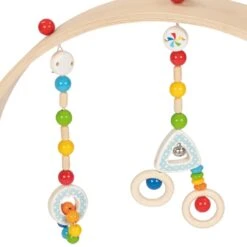 Arche D'éveil Bébé En Bois Confetti Heimess® - Jouets Bébé -Jouets En Bois arche d eveil bebe en bois confetti goki jouets bebe 2