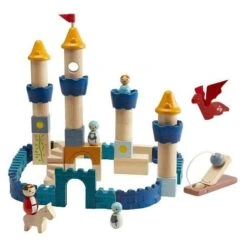 Jeu De Construction Château Fort 47 Pièces Orchard Plantoys® - Jouet En Bois