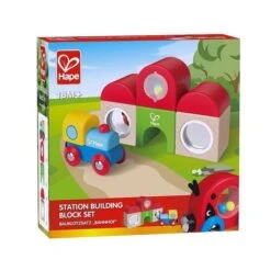 Blocs Hochets Gare & Train En Bois Hape- Jouets En Bois -Jouets En Bois blocs hochets gare train en bois hape jouets en bois 4