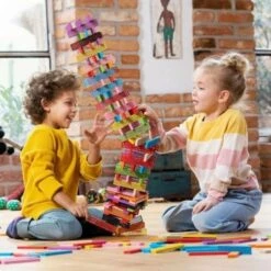 Briques De Construction Fun Box Multi Mix 200 Bioblo® - Blocs De Construction -Jouets En Bois briques de construction fun box multi mix 200 bioblo blocs de construction 6