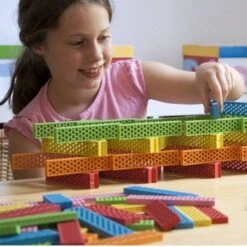 Briques De Construction Hello Box Rainbow Mix 100 Bioblo® - Blocs De Construction -Jouets En Bois briques de construction hello box rainbow mix 100 bioblo blocs de construction 3