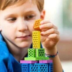 Briques De Construction Rusty Robo Orange Jaune Rouge 40 Bioblo® - Blocs De Construction -Jouets En Bois briques de construction rusty robo orange jaune rouge 40 bioblo blocs de construction 7