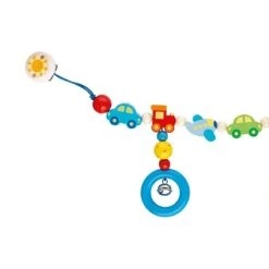 Chaîne De Poussette En Bois à Clips Les Transports Heimess® - Accessoire Bébé Bio -Jouets En Bois chaine de poussette en bois a clips les transports heimess accessoire bebe bio 2