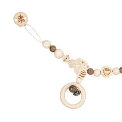 Chaîne De Poussette En Bois Ecureuil Heimess® - Accessoire Bébé Bio -Jouets En Bois chaine de poussette en bois ecureuil heimess 2