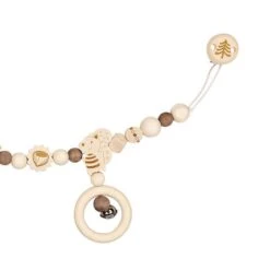 Chaîne De Poussette En Bois Ecureuil Heimess® - Accessoire Bébé Bio -Jouets En Bois chaine de poussette en bois ecureuil heimess 4