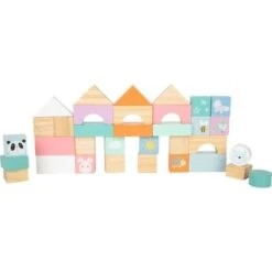 Chariot De Marche En Bois 34 Cubes Pastel Small Foot By Legler® - Jouets -Jouets En Bois chariot de marche en bois 34 cubes pastel small foot by legler jouets 4