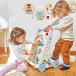 Chariot De Marche Multi Activités Nuage & Arc En Ciel Le Toy Van® - Jouets En Bois -Jouets En Bois chariot de marche multi activites arc en ciel le toy van jouets en bois 6