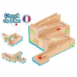 Circuit De Billes En Bois 40 Pièces Jeujura | Ref: 8364 - Jeux De Billes -Jouets En Bois circuit de billes en bois 40 pieces jeujura ref 8364 jeux de billes 3