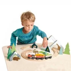 Circuit De Train En Bois Cime Des Arbres Tender Leaf Toys® 22 Pièces - Jouets En Bois -Jouets En Bois circuit de train en bois cime des arbres tender leaf toys jouets en bois 2