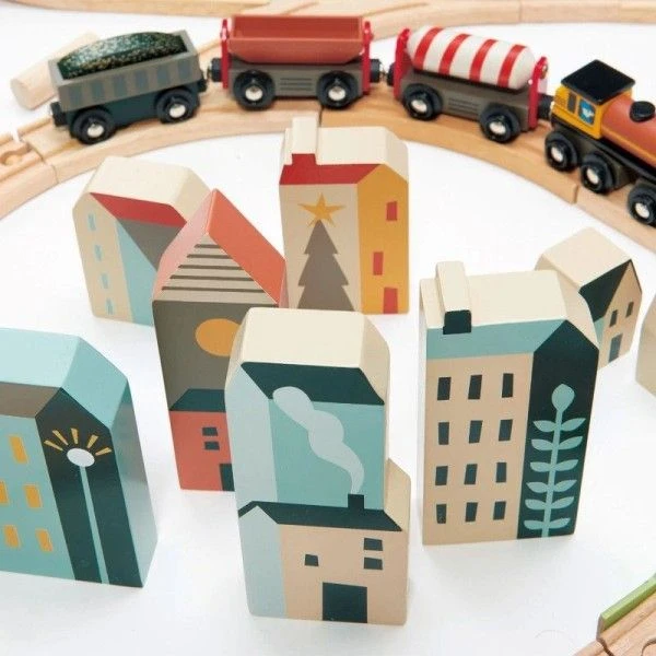 Circuit De Train Géant En Bois Vue Sur La Montagne Tender Leaf Toys® - Jouets En Bois 16 Circuit De Train Géant En Bois Vue Sur La Montagne Tender Leaf Toys® - Jouets En Bois – Image 14