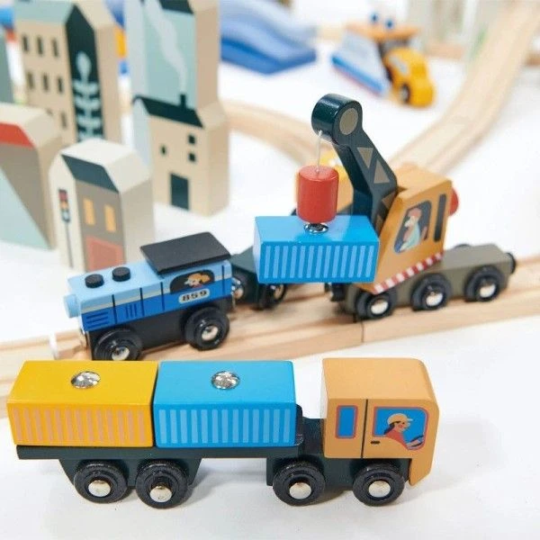 Circuit De Train Géant En Bois Vue Sur La Montagne Tender Leaf Toys® - Jouets En Bois 22 Circuit De Train Géant En Bois Vue Sur La Montagne Tender Leaf Toys® - Jouets En Bois – Image 20