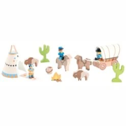 Figurines En Bois Coffret Far West Jeujura | Ref: 8277 - Jouets Ecologiques -Jouets En Bois coffret far west jeujura ref 8277 jouets ecologiques 2