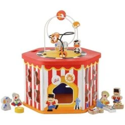 Cubes D'Activités Hexagonal Boîte à Formes 'Au Cirque'Sevi 1831 - Jouets En Bois -Jouets En Bois cubes d activites hexagonal boite a formes au cirque sevi 1831 jouets en bois 2