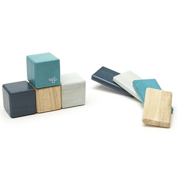 Cubes En Bois Magnétiques Tegu® Original Pocket Pouch Bleus - Jouets En Bois 5 Cubes En Bois Magnétiques Tegu® Original Pocket Pouch Bleus - Jouets En Bois – Image 3