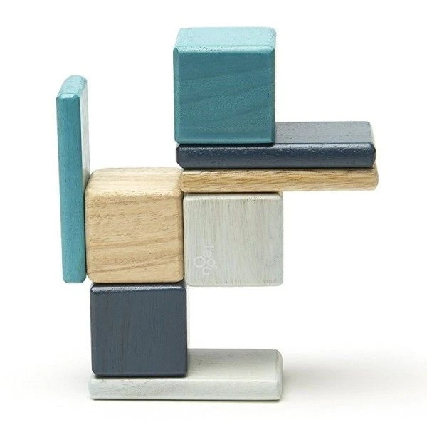 Cubes En Bois Magnétiques Tegu® Original Pocket Pouch Bleus - Jouets En Bois 6 Cubes En Bois Magnétiques Tegu® Original Pocket Pouch Bleus - Jouets En Bois – Image 4