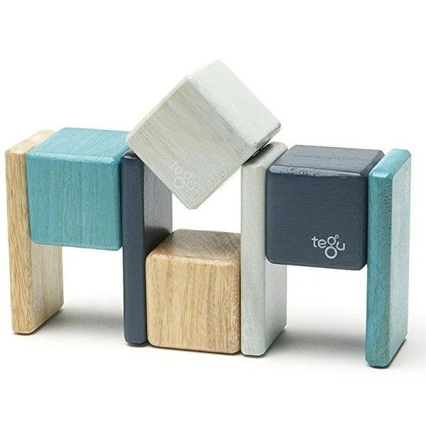 Cubes En Bois Magnétiques Tegu® Original Pocket Pouch Bleus - Jouets En Bois 7 Cubes En Bois Magnétiques Tegu® Original Pocket Pouch Bleus - Jouets En Bois – Image 5