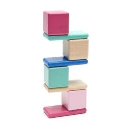 Cubes En Bois Magnétiques Tegu® Original Pocket Pouch Blossom - Jouets En Bois -Jouets En Bois cubes en bois magnetiques tegu original pocket pouch blossom jouets en bois 2