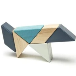Cubes En Bois Magnétiques Tegu® Prism Pocket Pouch Bleus - Jouets En Bois -Jouets En Bois cubes en bois magnetiques tegu prism pocket pouch bleus jouets en bois 4