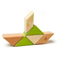 Cubes En Bois Magnétiques Tegu® Prism Pocket Pouch Jungle - Jouets En Bois -Jouets En Bois cubes en bois magnetiques tegu prism pocket pouch jungle jouets en bois 7