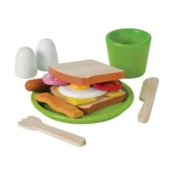 Jouet Dinette Assiette Petit Déjeuner Plantoys® 'PlanWood'- Jouet Cuisine En Bois -Jouets En Bois dinette assiette petit dejeuner plantoys planwood jouet cuisine en bois 1