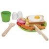 Jouet Dinette Assiette Petit Déjeuner Plantoys® 'PlanWood'- Jouet Cuisine En Bois -Jouets En Bois dinette assiette petit dejeuner plantoys planwood jouet cuisine en bois