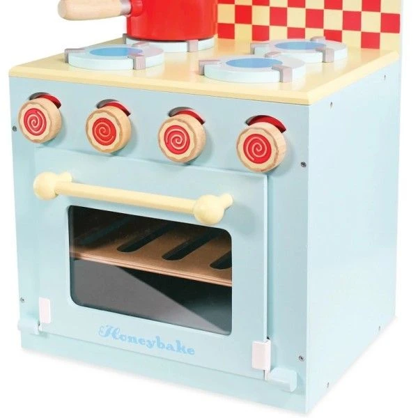 Dinette En Bois Bleue Cuisinière Avec Four 'Honey Bake' Le Toy Van® - Jouets En Bois 5 Dinette En Bois Bleue Cuisinière Avec Four 'Honey Bake' Le Toy Van® - Jouets En Bois – Image 3