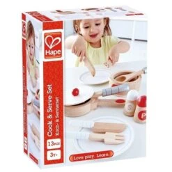 Dinette Set Casseroles & Vaisselle Service Blanc Hape® - Dinette En Bois -Jouets En Bois dinette set casseroles vaisselle service blanc hape dinette en bois 5