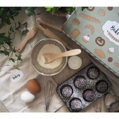 Dinette Set De Pâtisserie En Bois Et InoxJabadabado® - Jeux Bois Enfants -Jouets En Bois dinette set de patisserie en bois et inox jabadabado jeux bois enfants 2