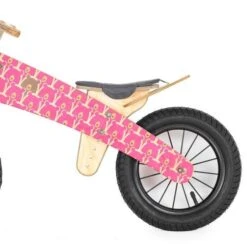 Draisienne Dip Dap® 12 Pouces Ours Rose Avec Sacoche - Draisienne Bois -Jouets En Bois draisienne dip dap 12 pouces ours rose draisienne bois 3