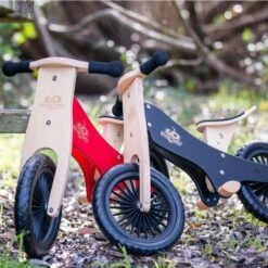 Draisienne En Bois Classique Kinderfeets® 12 Pouces Rouge Cerise - Draisienne Bois -Jouets En Bois draisienne en bois classique kinderfeets 12 pouces rouge cerise 3