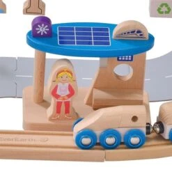 EverEarth® Circuit Train En Bois Ville écologique - Jouets Bois -Jouets En Bois everearth circuit train en bois ville ecologique jouets bois 2