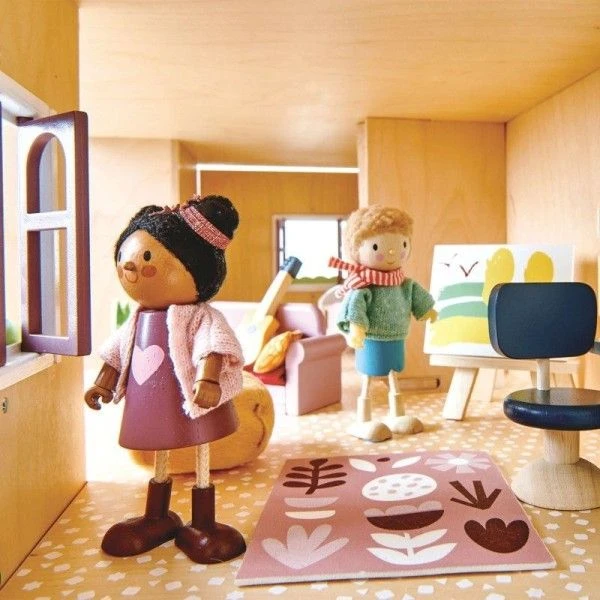 Figurine Maison De Poupées Ayana Et Son Chat Tender Leaf Toys® - Jouets En Bois 6 Figurine Maison De Poupées Ayana Et Son Chat Tender Leaf Toys® - Jouets En Bois – Image 4