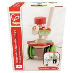 Canne à Pousser Tourniquet à Papillons Hape®- Jouets Bio Hape -Jouets En Bois hape canne a pousser tourniquet a papillons jouets bio hape 4