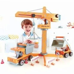 Grue De Chantier En Bois Hape® - Jouets Hape -Jouets En Bois hape grue de chantier en bois jouets hape 4