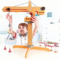 Grue De Chantier En Bois Hape® - Jouets Hape -Jouets En Bois hape grue de chantier en bois jouets hape 5