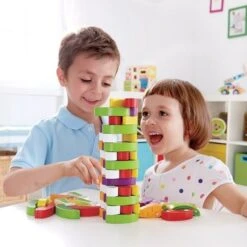 Jeu D'équilibre Tour De Légumes - Jouets Hape -Jouets En Bois hape jeu d equilibre tour de legumes jouets hape 2