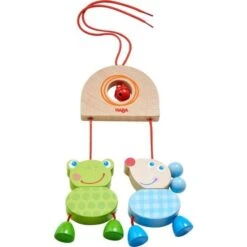 Jouets En Bois 26 Hochet Bois à Suspendre Duo Animaux HABA® - Hochets Bébé