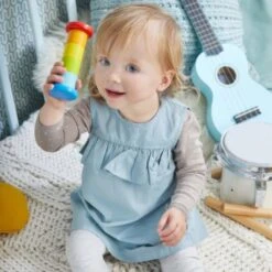 Jouets En Bois -Jouets En Bois hochet bois baton de pluie arc en ciel haba hochets bebe 1