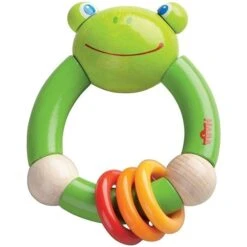 Jouets En Bois 14 Hochet Bois HABA® Grenouille - Hochets Bébé