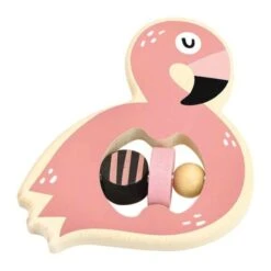 Hochet En Bois Flamant Rose 'Flamingo' De Michelle Carlsund Vilac® - Jouets En Bois