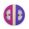 Hochet En Bois Magnétique Tegu® Papillon Violet & Rose - Jouets En Bois