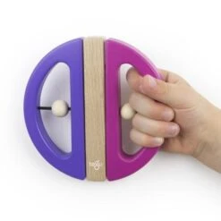 Hochet En Bois Magnétique Tegu® Papillon Violet & Rose - Jouets En Bois -Jouets En Bois hochet en bois magnetique tegu papillon violet jouets en bois 5