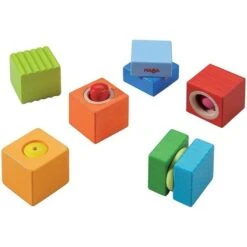 Jouets En Bois 9 Hochets Sensoriels Découvertes Sonores HABA® - Cubes & Hochets