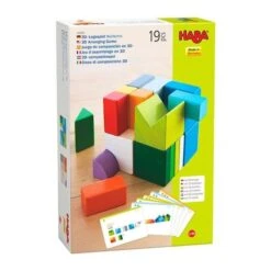 Jouets En Bois Jeu D'assemblage En 3D Cubes Mix Haba® - Jeu En Bois -Jouets En Bois jeu d assemblage en 3d cubes mix haba jeu reflexion 3