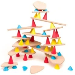 Jeu D'équilibre En Bois Piks Big Kit 64 Pièces Oppi® - Jouets Pédagogiques En Bois